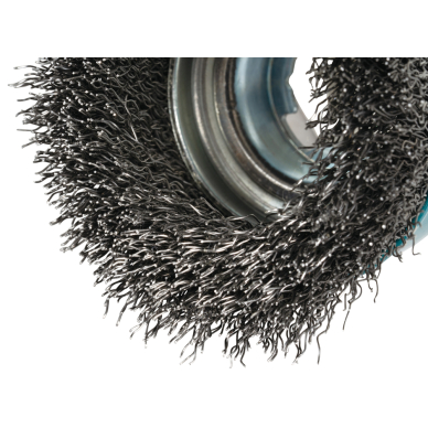 Vielinė šlifavimo taurė Makita D-73346, banguota viela, 0.3mm, Ø 75 mm, X-LOCK 1 Vielinė šlifavimo taurė Makita D-73346, banguota viela, 0.3mm, Ø 75 mm, X-LOCK 1