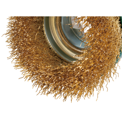 Vielinė šlifavimo taurė Makita D-73433, banguota viela, 0.3mm, Ø 75 mm, X-LOCK 1 Vielinė šlifavimo taurė Makita D-73433, banguota viela, 0.3mm, Ø 75 mm, X-LOCK 1