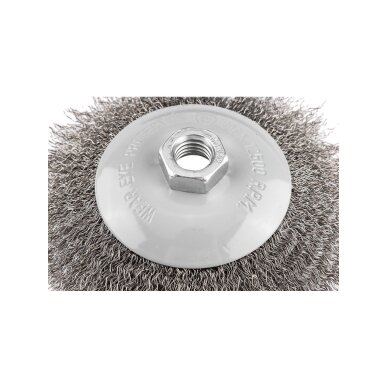 Vielinis diskinis šepetys 125 mm, suvirškintos vielos, plieno, M14 5