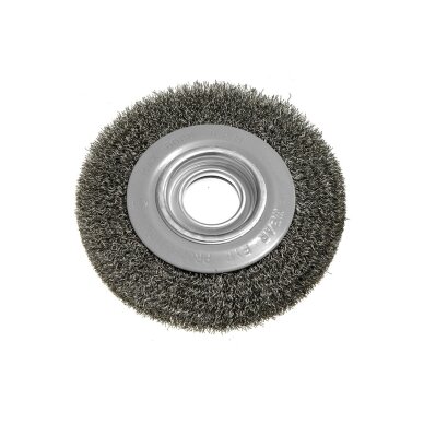Vielinis diskinis šepetys 150 x 32 mm, suvirškintos vielos, plieno