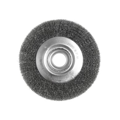 Vielinis diskinis šepetys 200 x 32 mm, suvirškintos vielos, plieno 2 Vielinis diskinis šepetys 200 x 32 mm, suvirškintos vielos, plieno 2