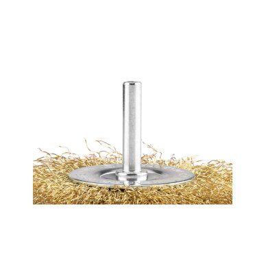 Vielinis diskinis šepetys 80 mm, suvirškintos vielos, žalvario dengtas 4