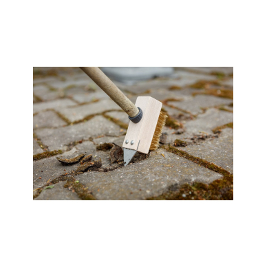 Vielinis šepetys grindinio akmenims su grandikliu 1 Vielinis šepetys grindinio akmenims su grandikliu 1