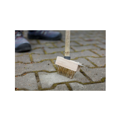 Vielinis šepetys grindinio akmenims su grandikliu 3 Vielinis šepetys grindinio akmenims su grandikliu 3