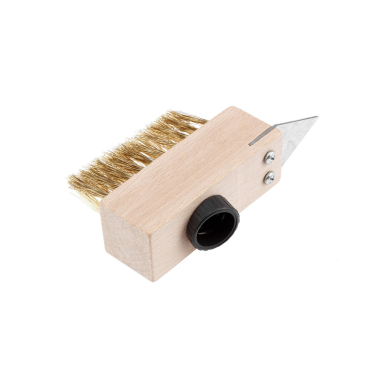 Vielinis šepetys grindinio akmenims su grandikliu Vielinis šepetys grindinio akmenims su grandikliu