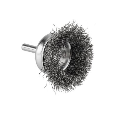 Vielinis šepetys kuginis 50 mm, surišta plieninė viela, su 6 mm blauzdos 2 Vielinis šepetys kuginis 50 mm, surišta plieninė viela, su 6 mm blauzdos 2