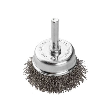 Vielinis šepetys kuginis 50 mm, surišta plieninė viela, su 6 mm blauzdos