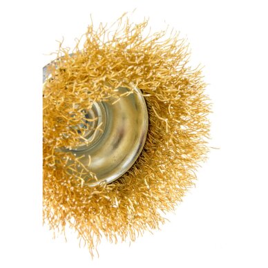 Vielinis šepetys kuginis 50 mm, suvirškintos vielos, žalvario dengtas 3 Vielinis šepetys kuginis 50 mm, suvirškintos vielos, žalvario dengtas 3