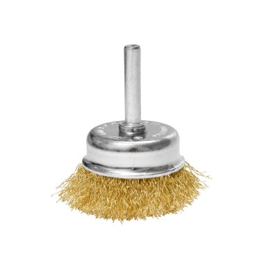 Vielinis šepetys kuginis 50 mm, suvirškintos vielos, žalvario dengtas Vielinis šepetys kuginis 50 mm, suvirškintos vielos, žalvario dengtas