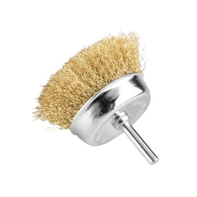 Vielinis šepetys kuginis 75 mm, suvirškintos vielos, žalvario dengtas, su 6 mm blaučiu 5 Vielinis šepetys kuginis 75 mm, suvirškintos vielos, žalvario dengtas, su 6 mm blaučiu 5