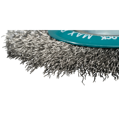 Vielinis šlifavimo diskas Makita D-73427, banguota viela, 0.3mm, Ø 115 mm, X-LOCK 2 Vielinis šlifavimo diskas Makita D-73427, banguota viela, 0.3mm, Ø 115 mm, X-LOCK 2