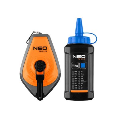 Virvė mūrininkui 30 m+kreida mėlyna NEO Virvė mūrininkui 30 m+kreida mėlyna NEO