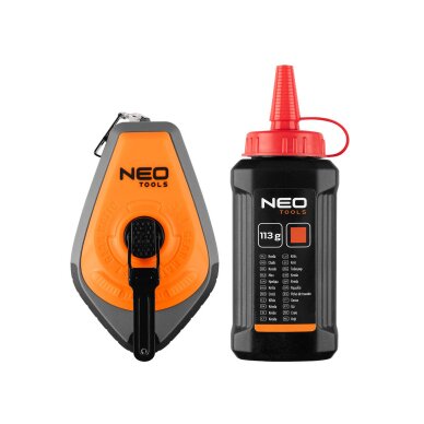 Virvė mūrininkui 30 m+kreida raudona NEO Virvė mūrininkui 30 m+kreida raudona NEO