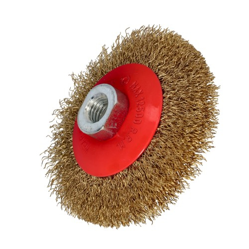 Vielinis šepetys varine viela 120 mm. M14 Vielinis šepetys varine viela 120 mm. M14