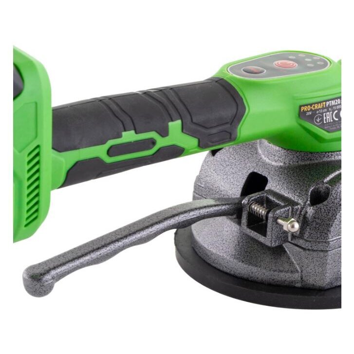 Vibracinis siurblys plytelėms kloti ProCraft PTM20-1b-c, 20V, 2.0Ah 3