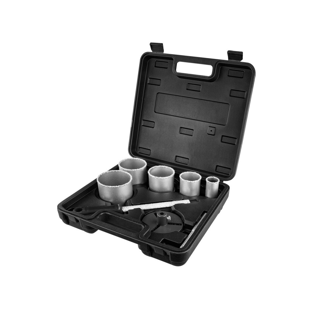 Volframo karbido skylių pjaustyklės 32–83 mm, 5 dalių rinkinys