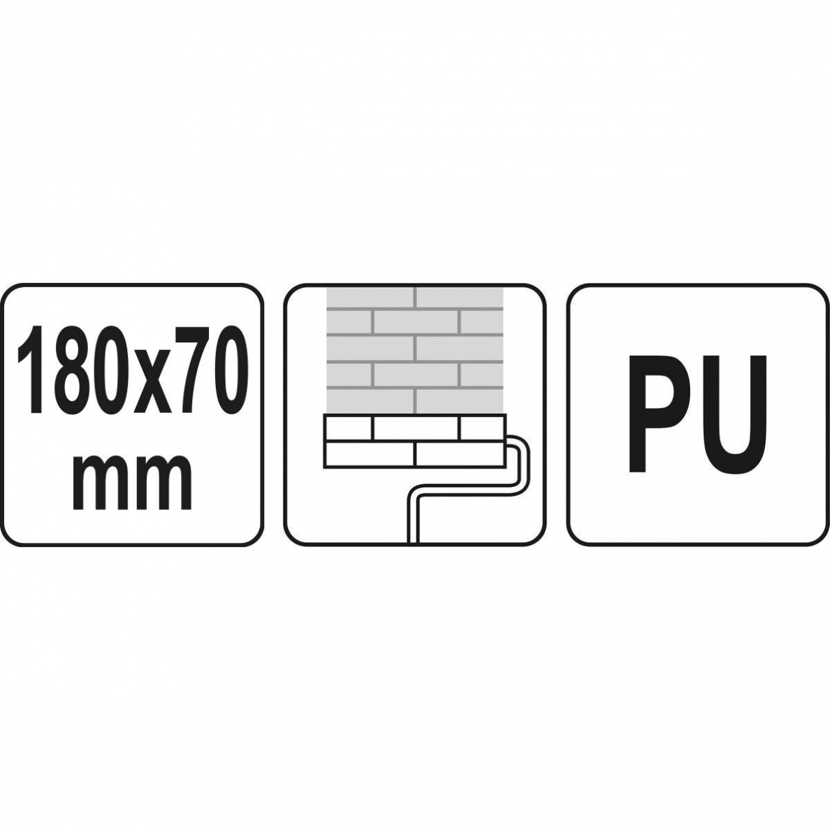 Volas apdailos darbams Yato, 180 x 70 mm 3 Volas apdailos darbams Yato, 180 x 70 mm 3