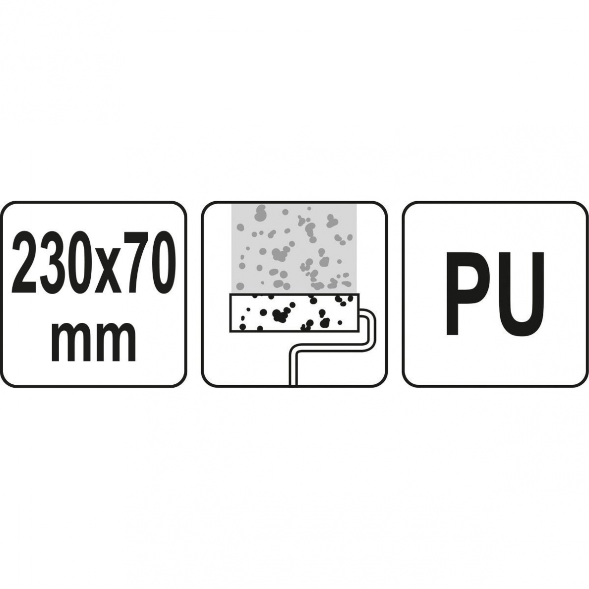 Volas apdailos darbams Yato, 230 x 70 mm 3