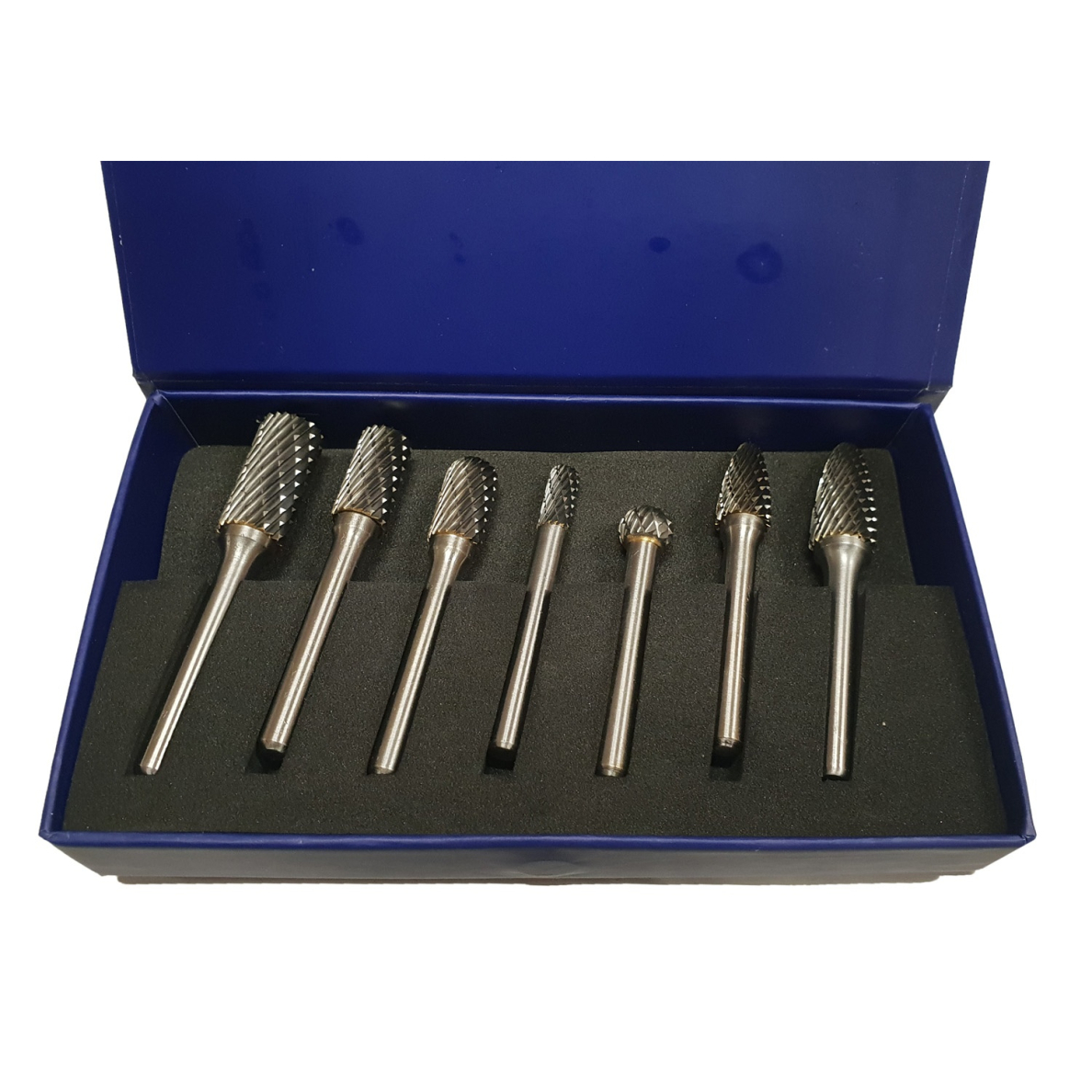 Volframo karbido deimantinių frezų rinkinys | 6 mm | 7 vnt. (SK8697) Volframo karbido deimantinių frezų rinkinys | 6 mm | 7 vnt. (SK8697)