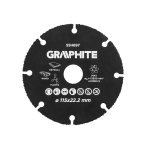 Volframo karbido pjovimo diskas medienai ir plastikui115 x 22.2 mm