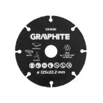 Volframo karbido pjovimo diskas medienai ir plastikui125 x 22.2 mm