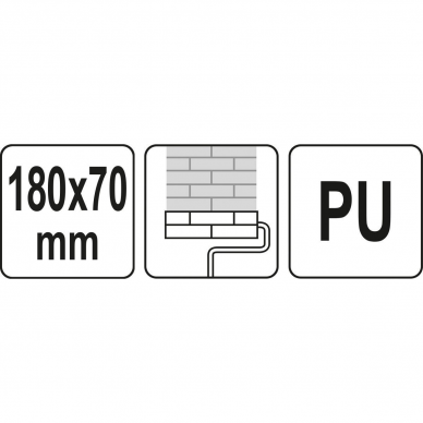 Volas apdailos darbams Yato, 180 x 70 mm 3 Volas apdailos darbams Yato, 180 x 70 mm 3
