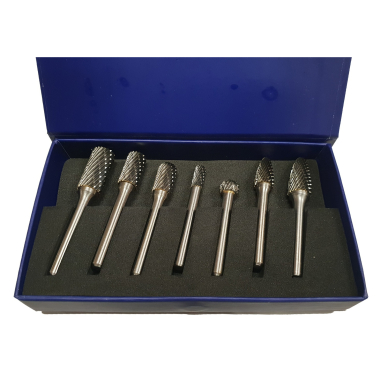 Volframo karbido deimantinių frezų rinkinys | 6 mm | 7 vnt. (SK8697) Volframo karbido deimantinių frezų rinkinys | 6 mm | 7 vnt. (SK8697)