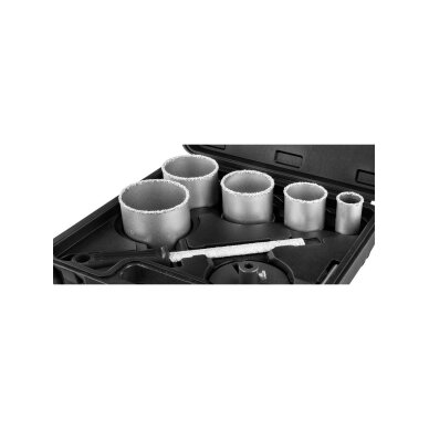 Volframo karbido skylių pjaustyklės 32–83 mm, 5 dalių rinkinys 3