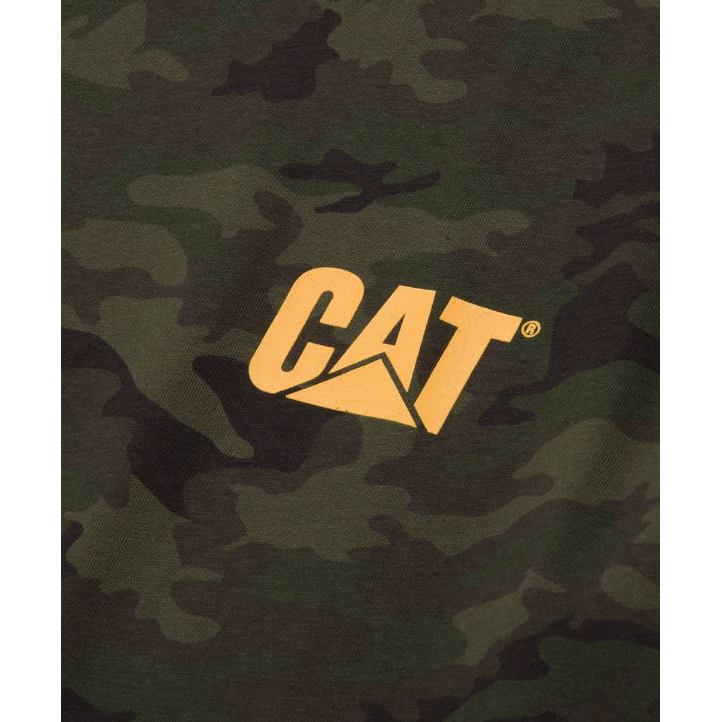 Vyriški marškinėliai CAT W05324, žali, 2XL dydis 2 Vyriški marškinėliai CAT W05324, žali, 2XL dydis 2