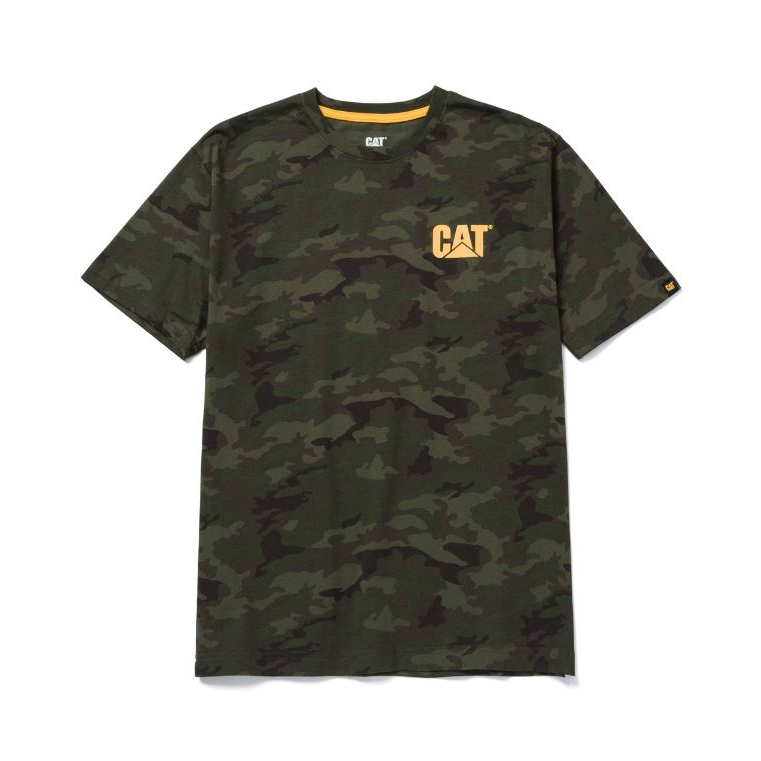 Vyriški marškinėliai CAT W05324, žali, 2XL dydis Vyriški marškinėliai CAT W05324, žali, 2XL dydis