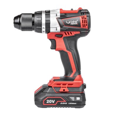 Akumuliatorinis smūginis suktuvas-gręžtuvas Cedrus CEDHD58LI-SET, 18V, 2x2.0Ah 2