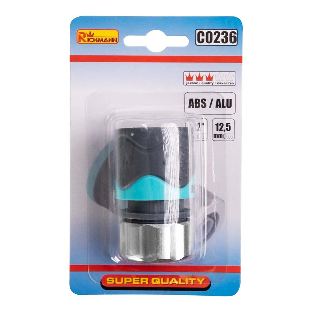 Žarnos jungtis ABS/ALU 1/2" 6 Richmann 2 Žarnos jungtis ABS/ALU 1/2" 6 Richmann 2