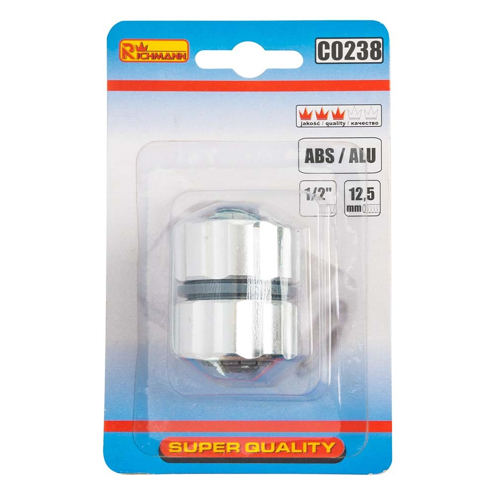 Žarnos sujungimas ABS/ALU 1/2" 2