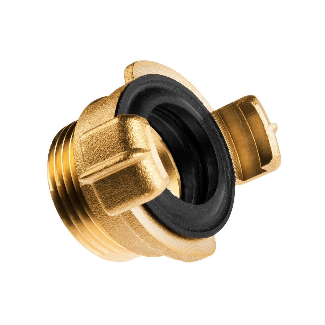 Žalvarinė greitoji jungtis su išoriniu sriegiu 1" 3