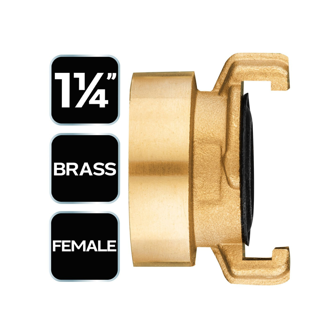 Žalvarinė greitoji jungtis su vidiniu sriegiu 1 1/4" 5