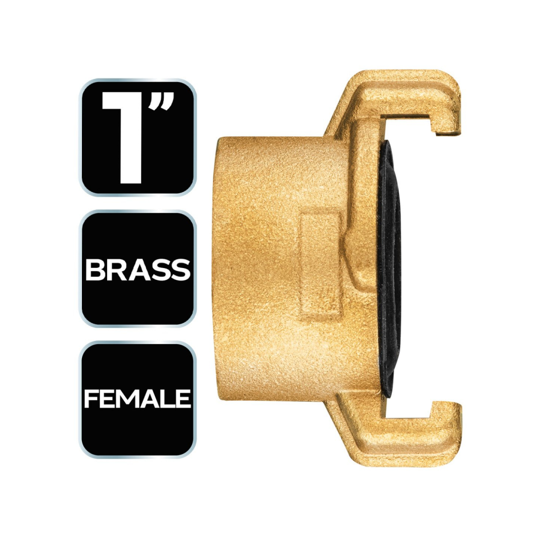 Žalvarinė greitoji jungtis su vidiniu sriegiu, 1 " 5 Žalvarinė greitoji jungtis su vidiniu sriegiu, 1 " 5