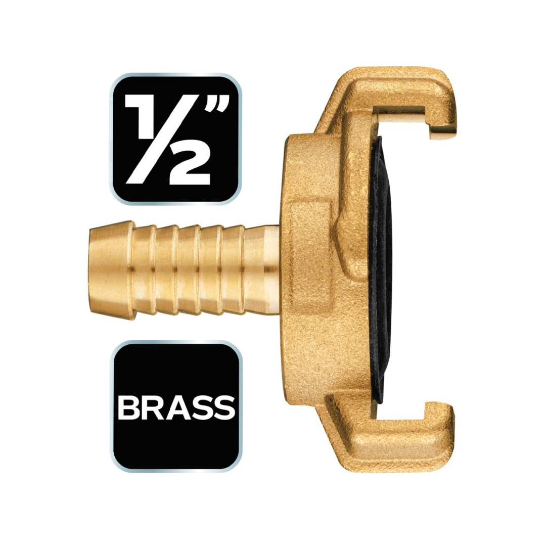 Žalvarinė greitoji jungtis žarnai, 1/2 " 6 Žalvarinė greitoji jungtis žarnai, 1/2 " 6