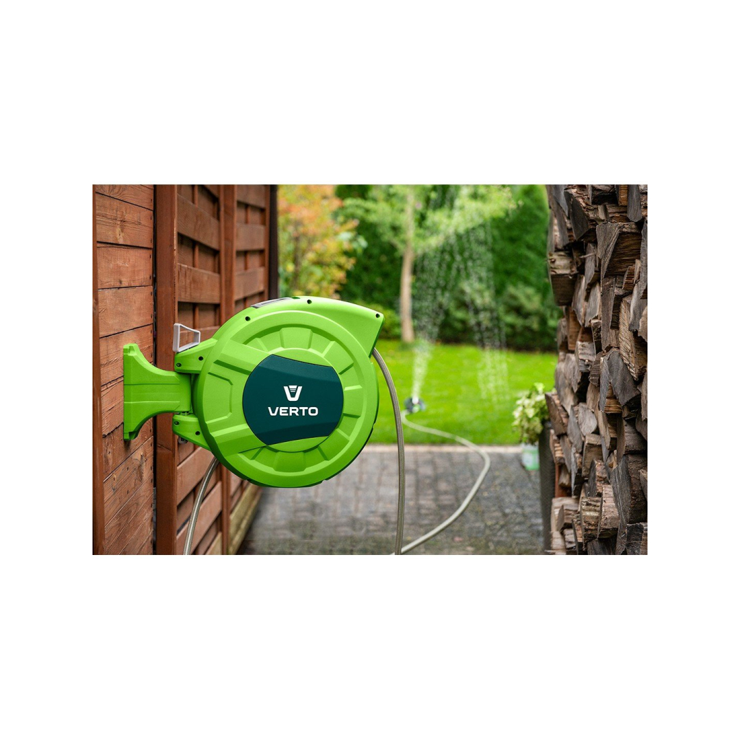 Žarna su automatiniu būgnu 1/2", 20 m + 2 m 1 Žarna su automatiniu būgnu 1/2", 20 m + 2 m 1