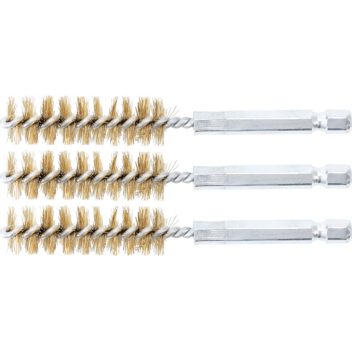 Žalvariniai šepečiai vamzdeliams | 14 mm | 6,3 mm (1/4") | 3 vnt. (3078-14-M) Žalvariniai šepečiai vamzdeliams | 14 mm | 6,3 mm (1/4") | 3 vnt. (3078-14-M)