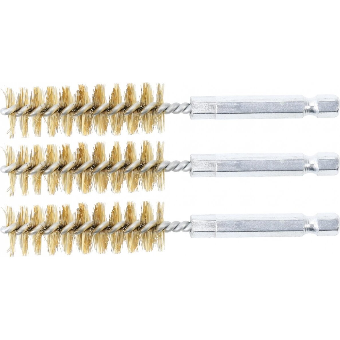 Žalvariniai šepečiai vamzdeliams | 15 mm | 6,3 mm (1/4") | 3 vnt. (3078-15-M) Žalvariniai šepečiai vamzdeliams | 15 mm | 6,3 mm (1/4") | 3 vnt. (3078-15-M)