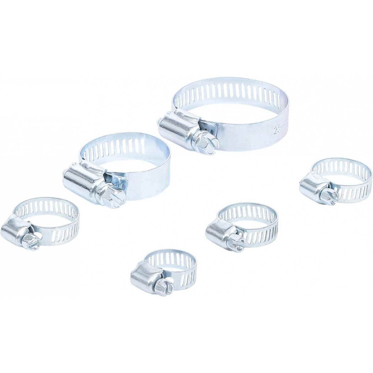 Žarnų sąvaržų asortimentas | Ø 4-45 mm | 6 vnt. (80855) Žarnų sąvaržų asortimentas | Ø 4-45 mm | 6 vnt. (80855)