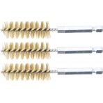 Žalvariniai šepečiai vamzdeliams | 17 mm | 6,3 mm (1/4") | 3 vnt. (3078-17-M)