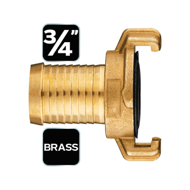 Žalvarinė greitoji jungtis žarnai, 3/4 " 6 Žalvarinė greitoji jungtis žarnai, 3/4 " 6