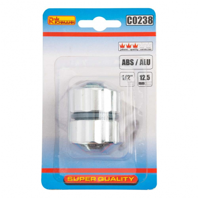 Žarnos sujungimas ABS/ALU 1/2" 2 Žarnos sujungimas ABS/ALU 1/2" 2