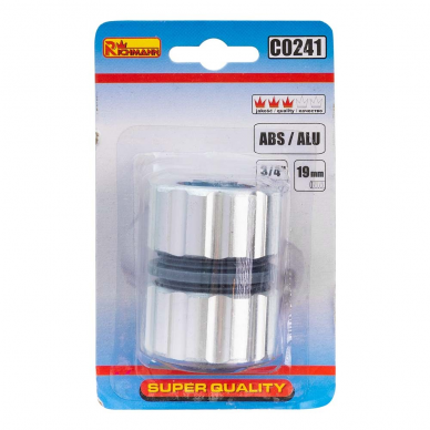 Žarnos sujungimas ABS/ALU 3/4" 2 Žarnos sujungimas ABS/ALU 3/4" 2