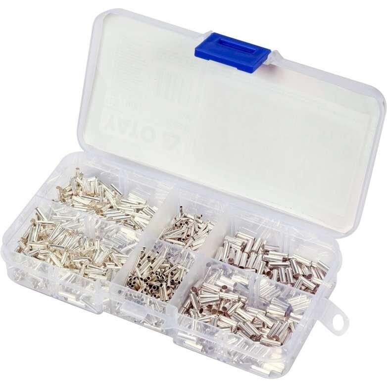 Žalvarinių kabelių antgalių rinkinys | skirtas elektrai | 1000 vnt. (YT-06896) Žalvarinių kabelių antgalių rinkinys | skirtas elektrai | 1000 vnt. (YT-06896)