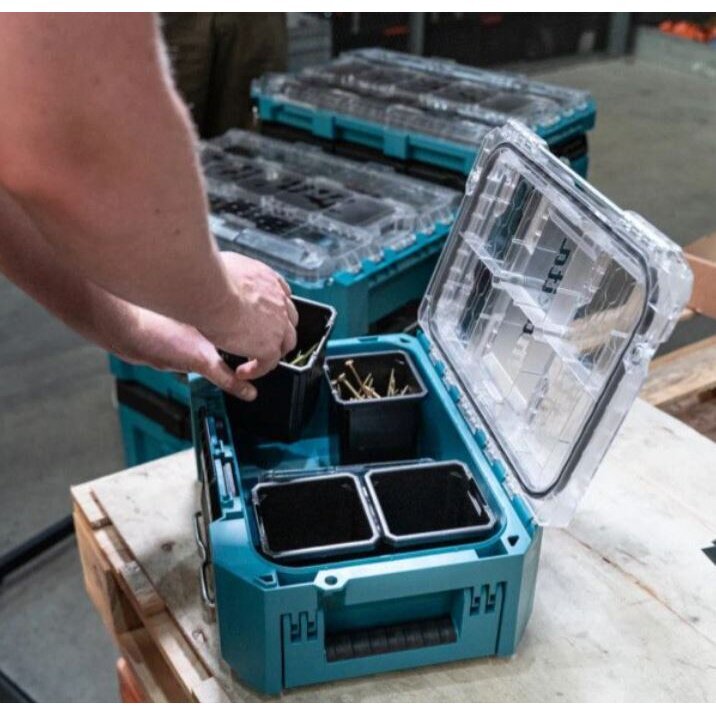 Gili kompaktiška smulkių priedų dėžė Makita P-91067, 278x389x162 mm 3 Gili kompaktiška smulkių priedų dėžė Makita P-91067, 278x389x162 mm 3