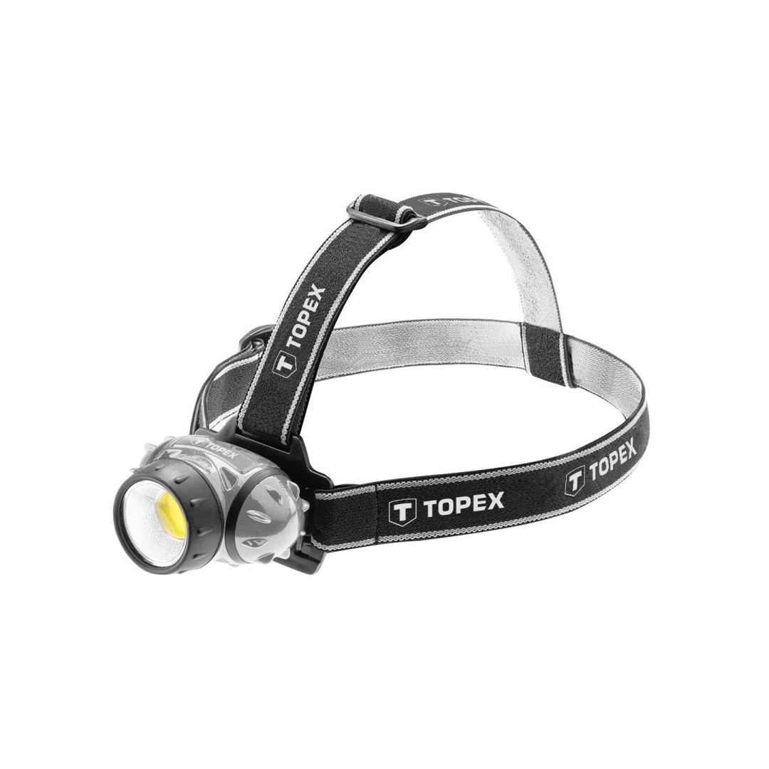 Žibintuvėlis ant galvos  3W LED COB, baterijos 3xAAA