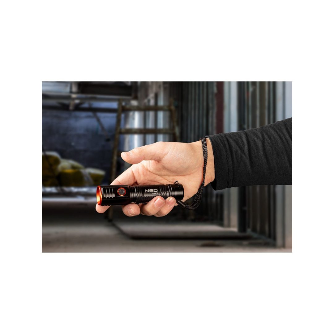 Žibintuvėlis, įkraunamas per USB C 2000 lm CHN LED 2