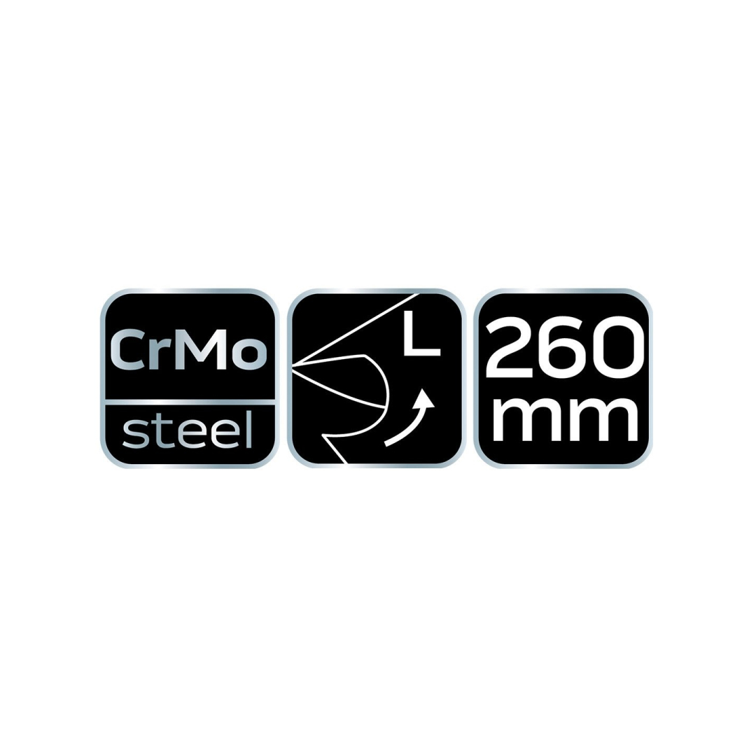 Žirklės skardai 260mm, kairinės 3